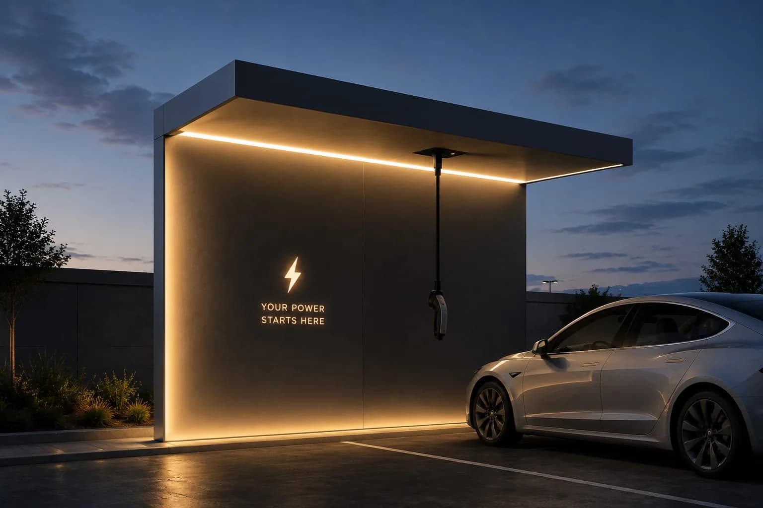 Flash electric vehicle charging station prepared for station ownership