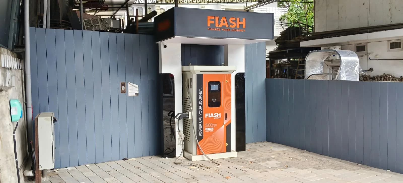 Flash Charge Charging Area Flash Charge EVCS charging area