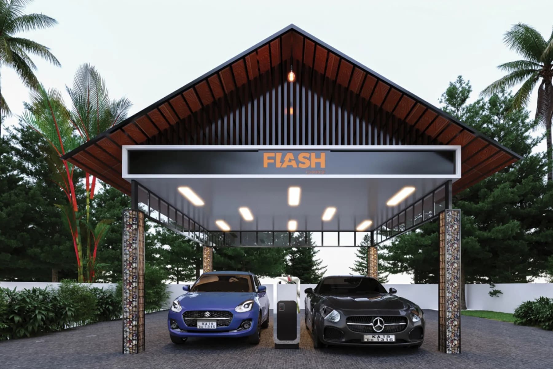 Flash Charge EV charging station by Automation Gallery Flash Charge EV charging station by Automation Gallery