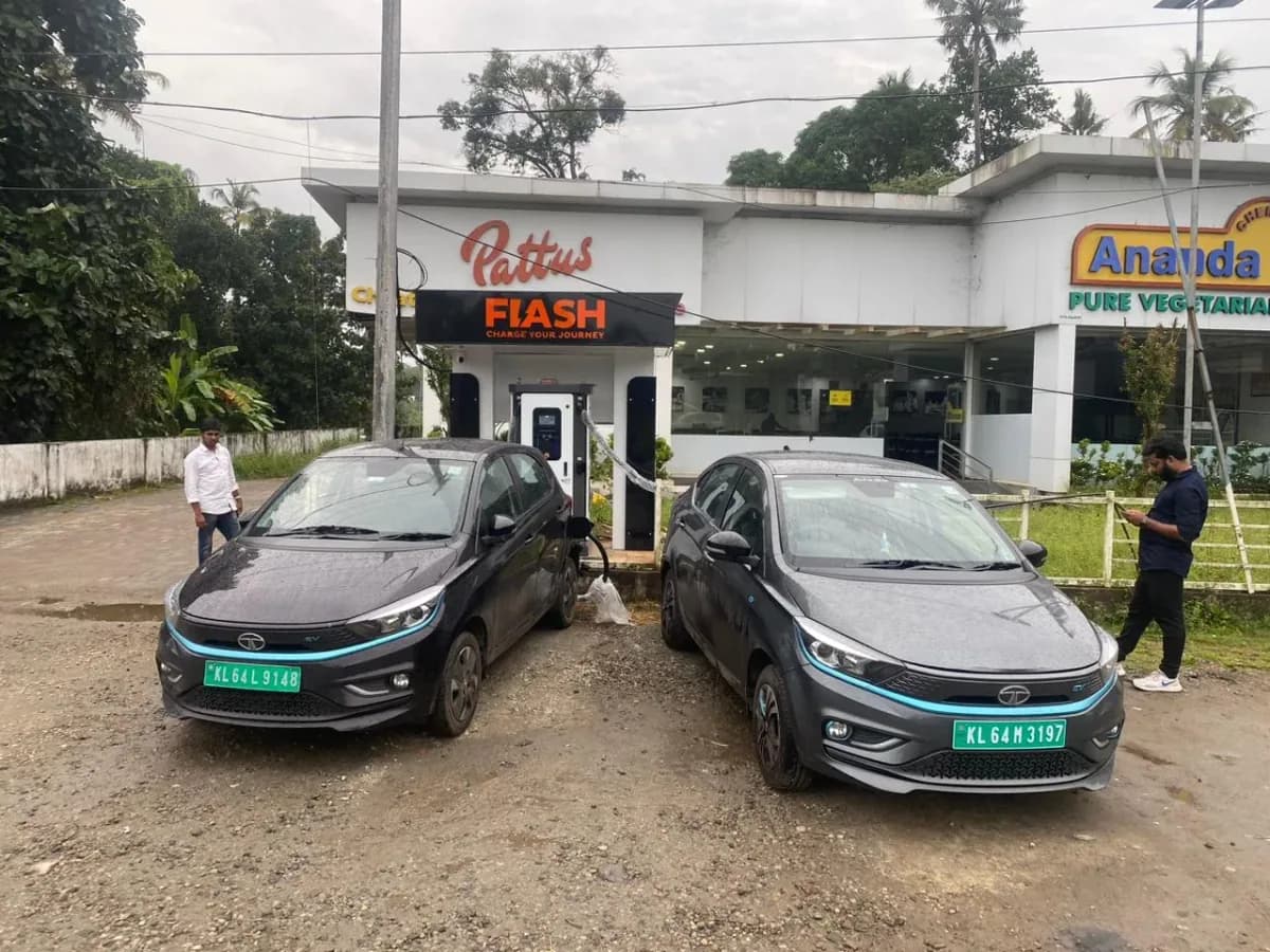 Flash Charge EV charging station at Potta, Thrissur, Kerala