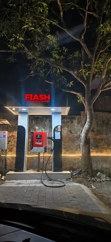 Flash Charge EV charging station at Thodupuzha, Idukki, Kerala